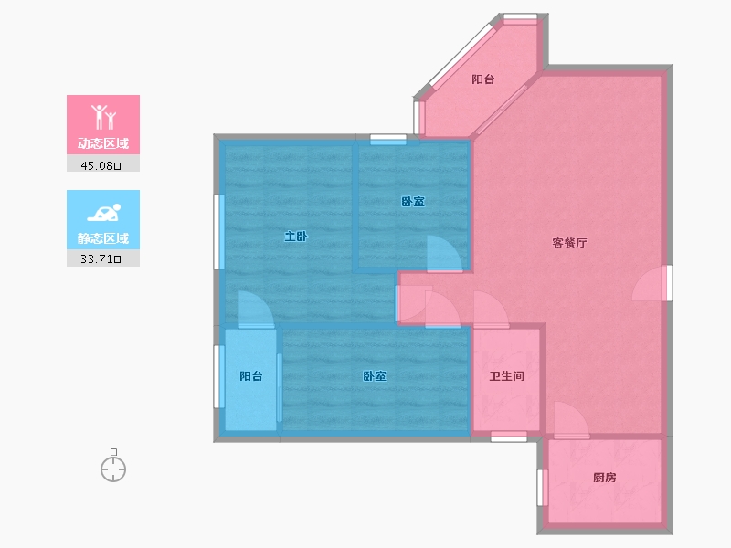 广东省-广州市-芳信路卫生局宿舍-79.51-户型库-动静分区