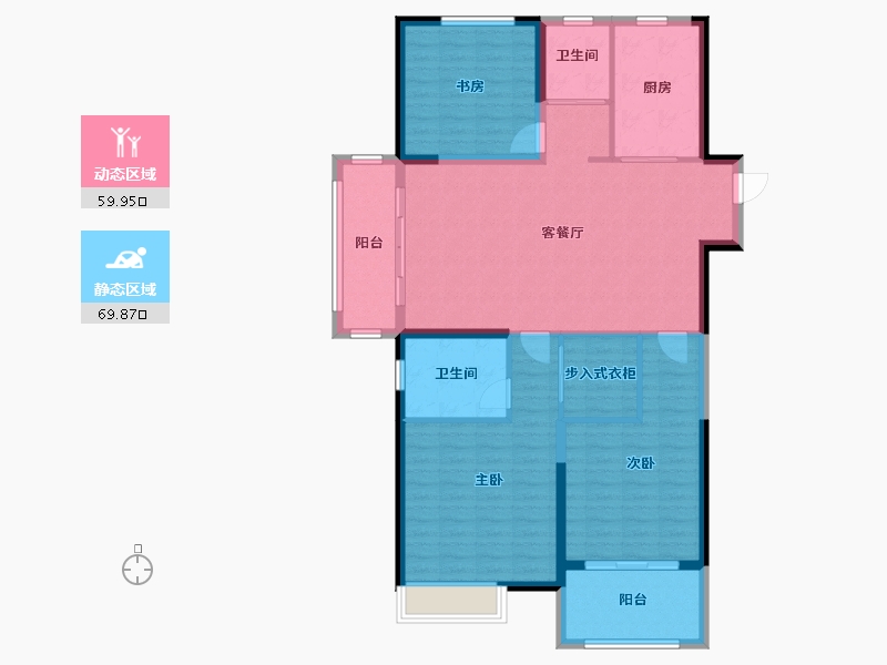 江苏省-盐城市-国投欧亚悦府-118.00-户型库-动静分区