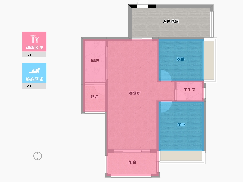 广西壮族自治区-梧州市-天河广场二期小区-75.99-户型库-动静分区