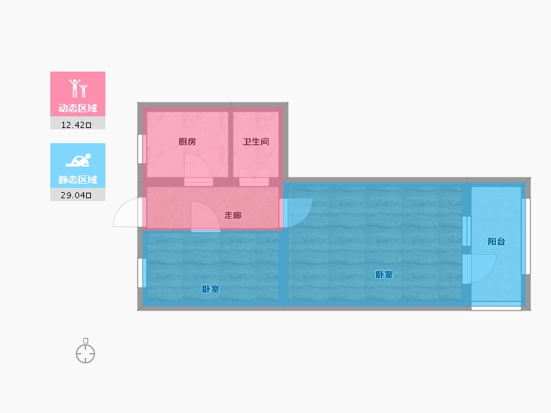 北京-北京市-宣武门外东大街-30.00-户型库-动静分区