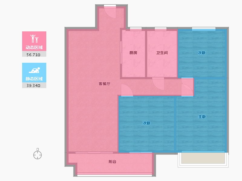 山东省-德州市-泽信云筑-80.00-户型库-动静分区