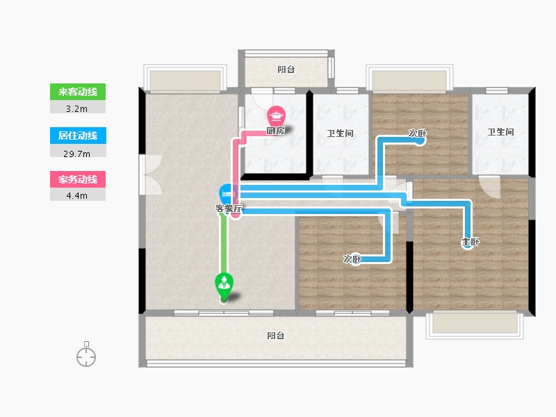 四川省-乐山市-棠颂府-129.00-户型库-动静线