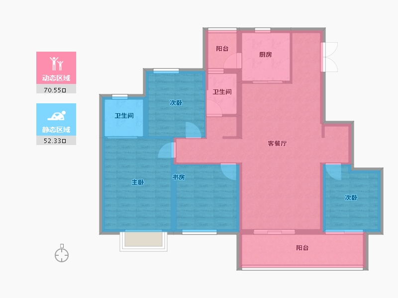 四川省-成都市-川发天府上城-115.00-户型库-动静分区