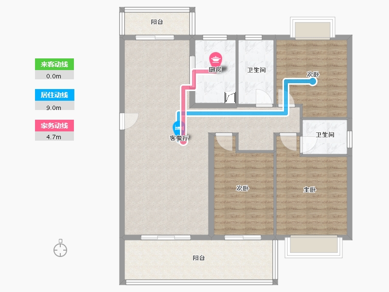 湖北省-随州市-香榭书郡-98.25-户型库-动静线