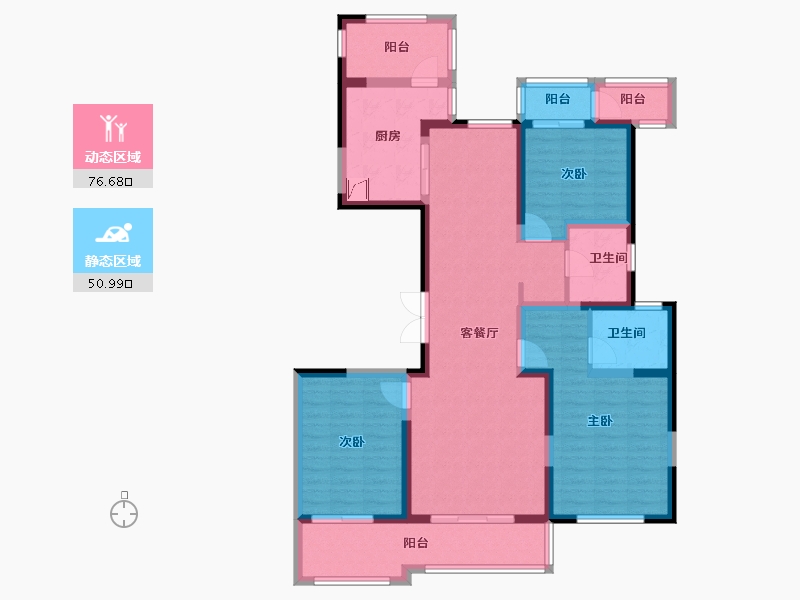 浙江省-湖州市-龙溪翡翠-109.00-户型库-动静分区