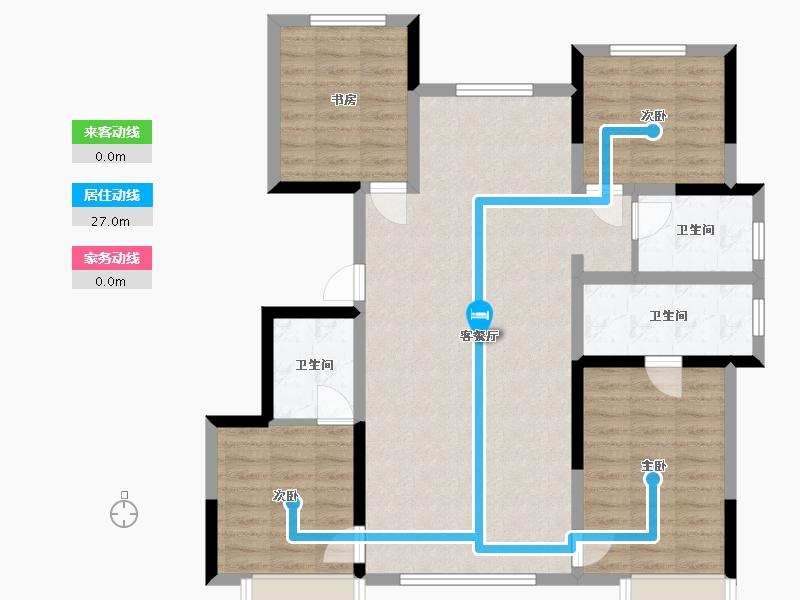 内蒙古自治区-通辽市-水墨嘉华-115.32-户型库-动静线