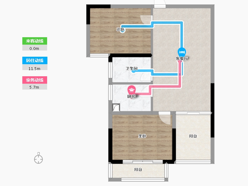 湖南省-怀化市-湘建雅苑-93.00-户型库-动静线