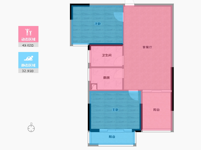 湖南省-怀化市-湘建雅苑-93.00-户型库-动静分区