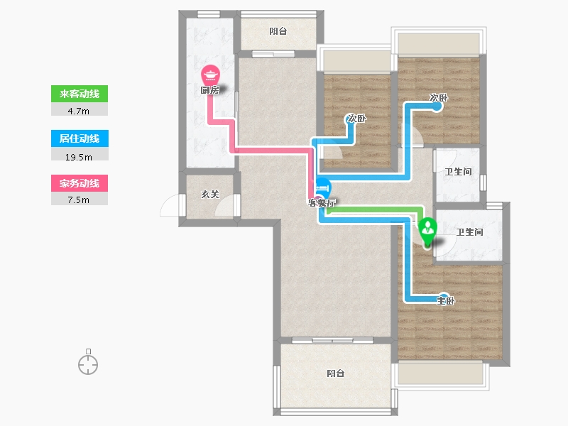 广东省-惠州市-合生滨海城-130.59-户型库-动静线