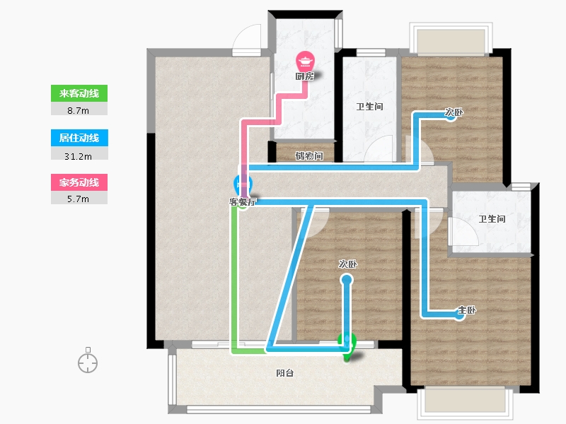 江西省-南昌市-力高君誉城-119.00-户型库-动静线