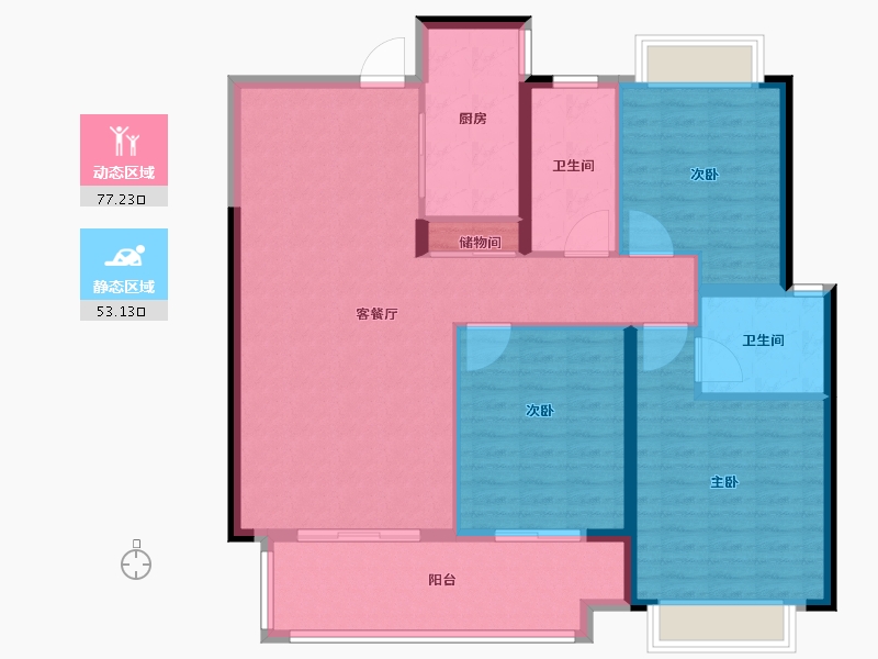 江西省-南昌市-力高君誉城-119.00-户型库-动静分区