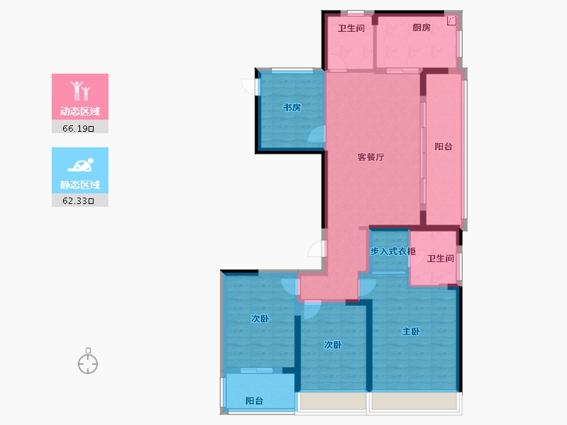 浙江省-杭州市-保利天汇-115.00-户型库-动静分区