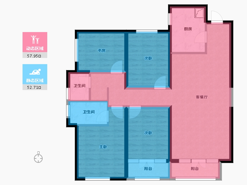 河北省-承德市-阳光新城-120.00-户型库-动静分区