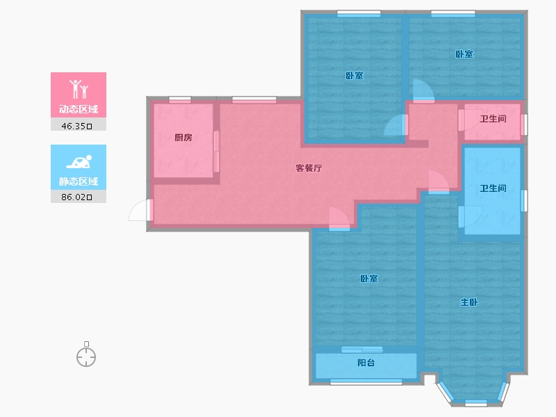 广东省-深圳市-海景花园-117.00-户型库-动静分区