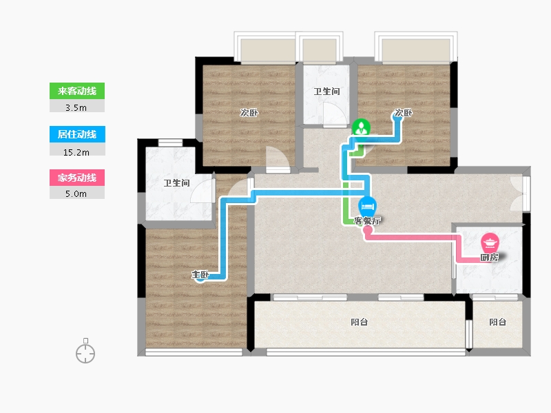 四川省-成都市-熙锦五号-90.00-户型库-动静线