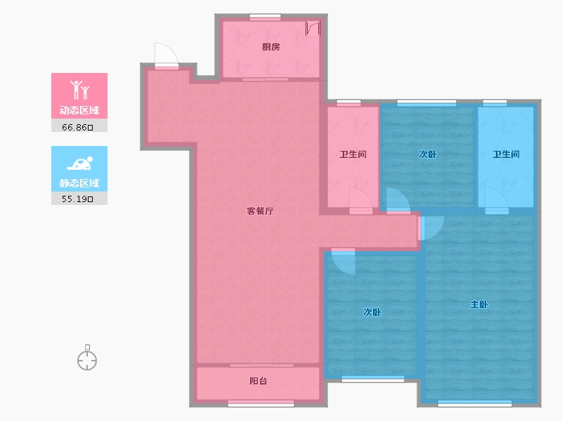 山东省-济宁市-融创济宁府-110.00-户型库-动静分区