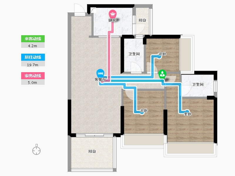 广东省-江门市-汇峰天瑞-101.00-户型库-动静线