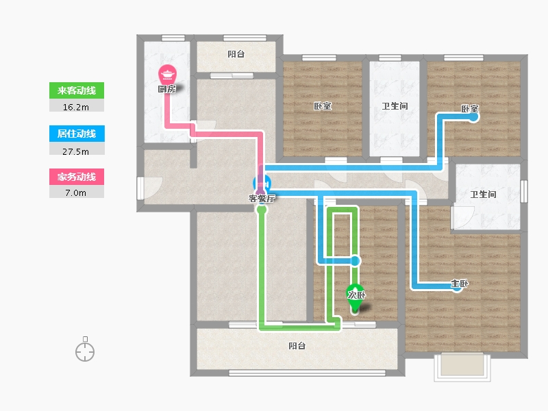 河南省-南阳市-中源花园-130.00-户型库-动静线