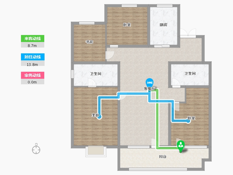 山东省-青岛市-金地禹洲·江山艺境-158.00-户型库-动静线