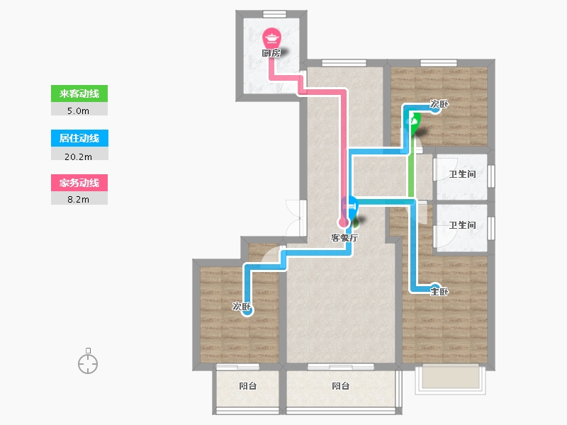 河北省-沧州市-逸成学府-95.00-户型库-动静线