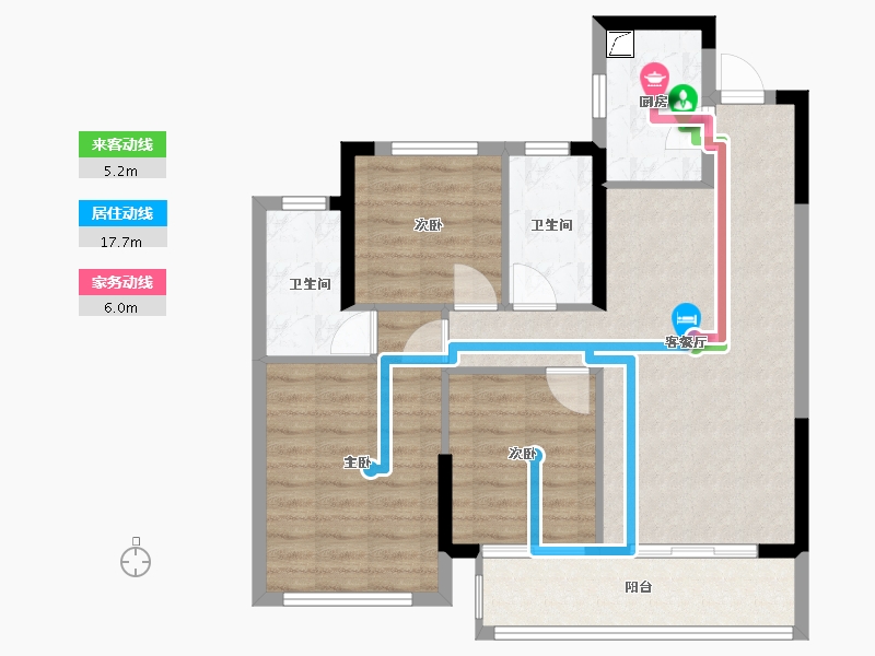 浙江省-绍兴市-云熙望府-81.00-户型库-动静线