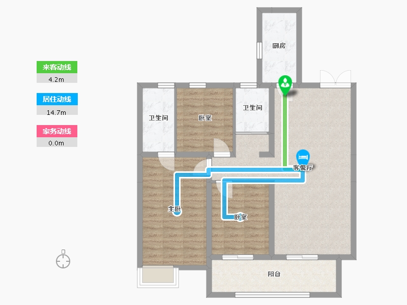 山东省-临沂市-君悦华府-103.00-户型库-动静线