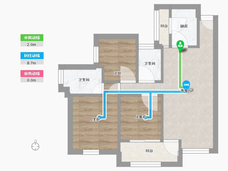 广东省-深圳市-荔园新村-73.20-户型库-动静线