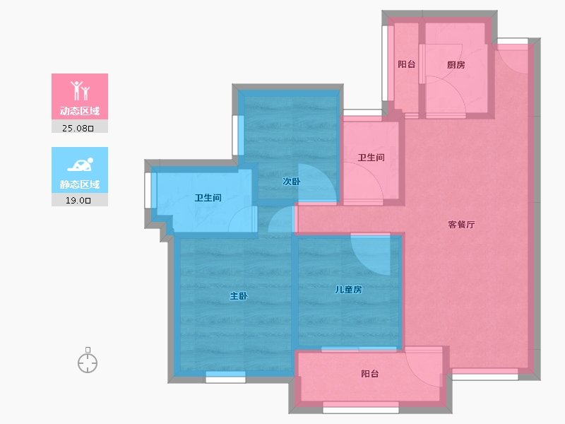 广东省-深圳市-荔园新村-73.20-户型库-动静分区