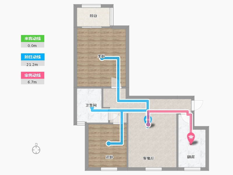 上海-上海市-昱秀欣苑-65.85-户型库-动静线