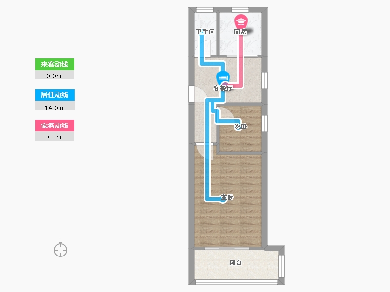 江苏省-常州市-兰翔新村-53.00-户型库-动静线