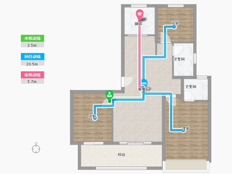 江苏省-连云港市-学院府-100.00-户型库-动静线