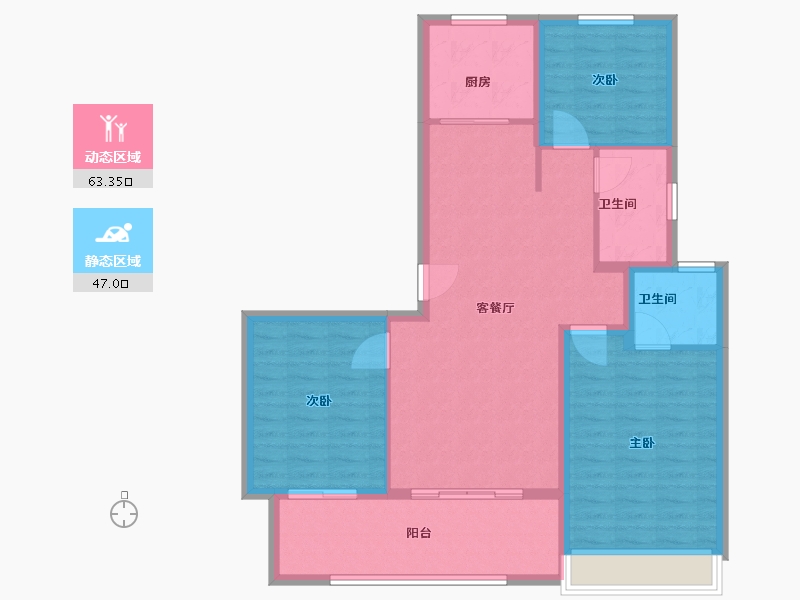 江苏省-连云港市-学院府-100.00-户型库-动静分区