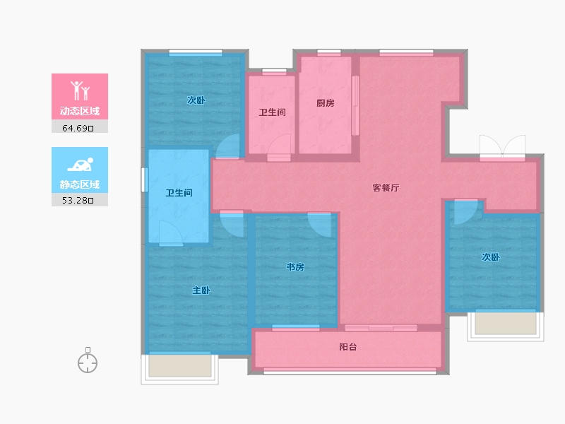 河北省-邢台市-万腾御景城-119.00-户型库-动静分区