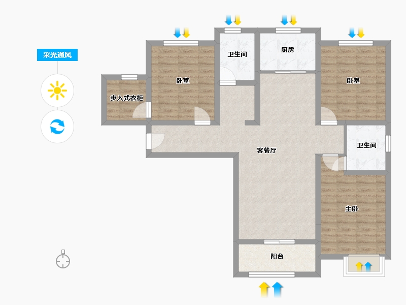 河南省-商丘市-新都会-96.00-户型库-采光通风