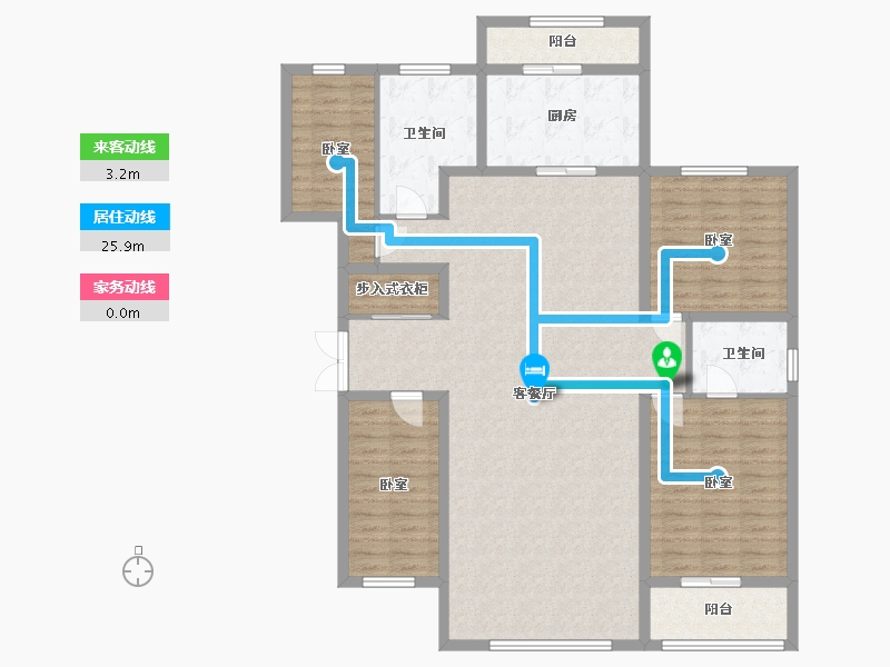 新疆维吾尔自治区-阿勒泰地区-金桦林小区-140.00-户型库-动静线