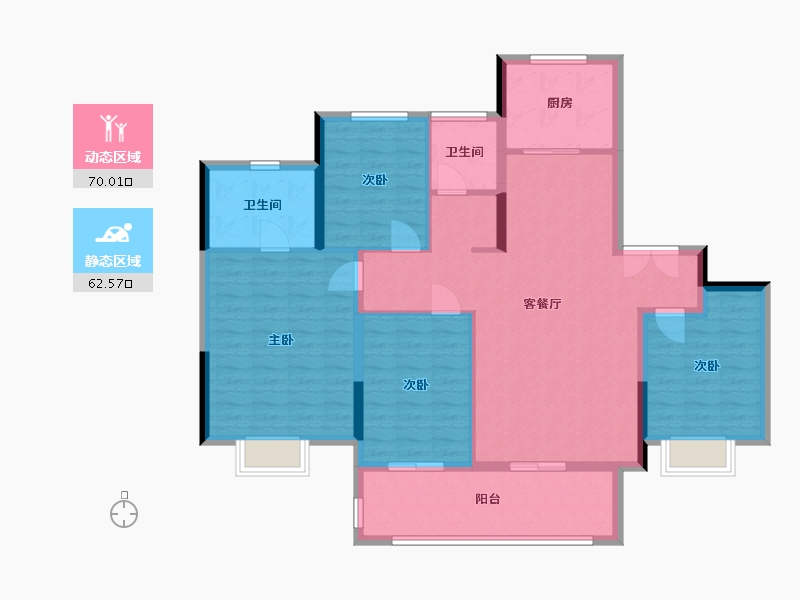 河南省-郑州市-招商公园1872-120.00-户型库-动静分区