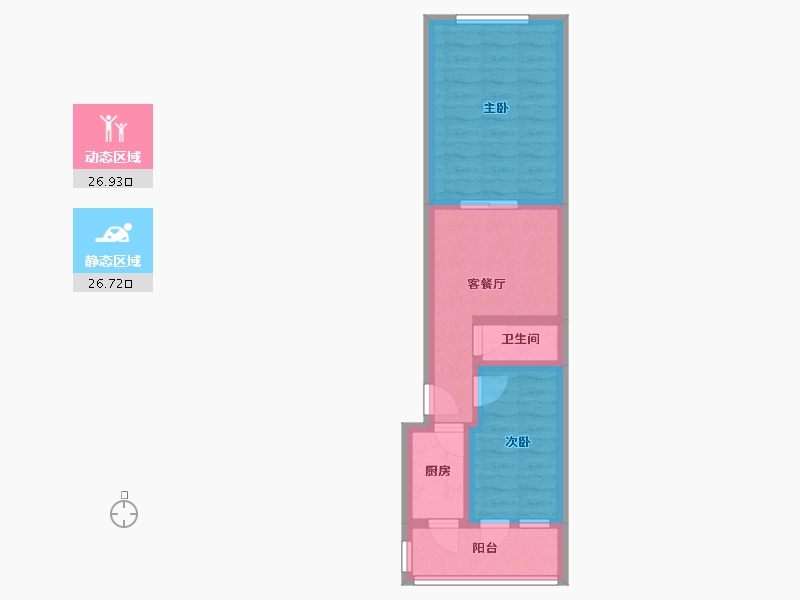 天津-天津市-市政里小区-45.50-户型库-动静分区