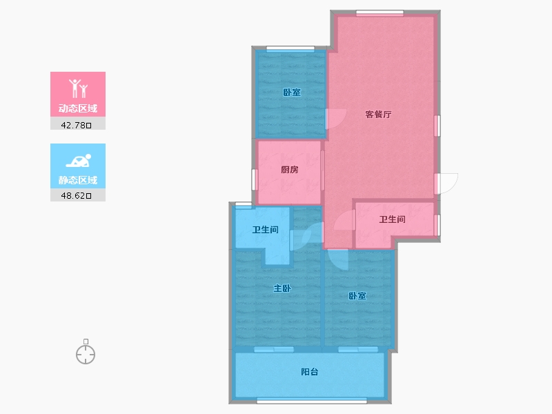 福建省-南平市-建瓯市建州府-83.00-户型库-动静分区