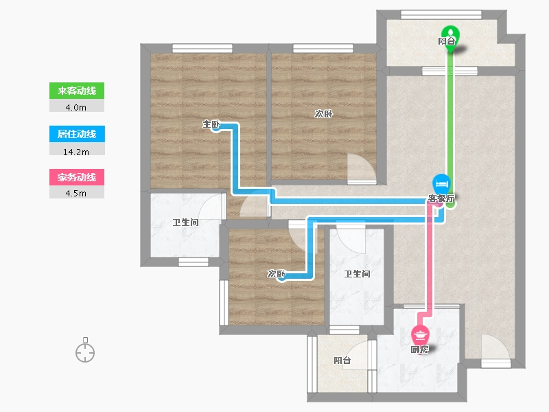 四川省-遂宁市-邦泰理想城-77.00-户型库-动静线