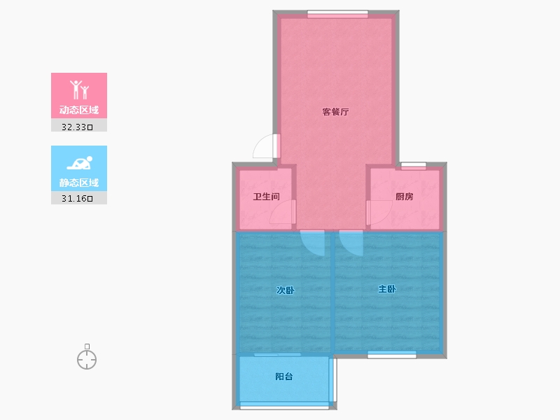 福建省-厦门市-前埔南小区-60.00-户型库-动静分区