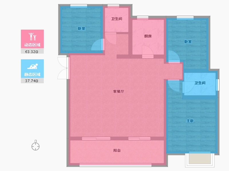 河南省-安阳市-万和城3期-110.00-户型库-动静分区