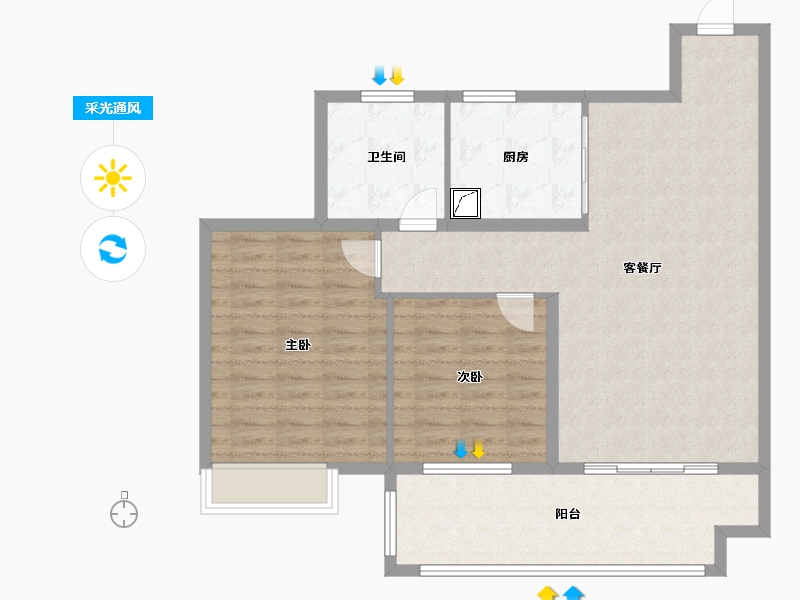 广西壮族自治区-桂林市-融创文旅城-95.00-户型库-采光通风