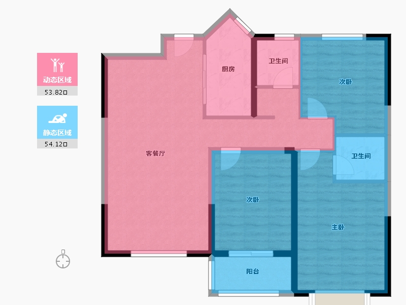 河南省-安阳市-御峰嘉苑-97.23-户型库-动静分区