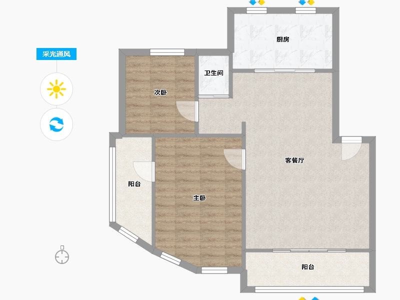 上海-上海市-天极盛宅花园-79.00-户型库-采光通风