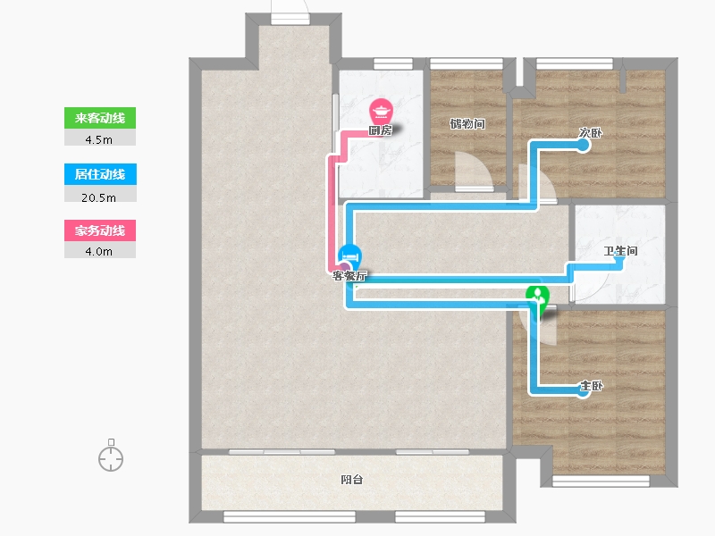 湖南省-长沙市-建发央著-80.00-户型库-动静线