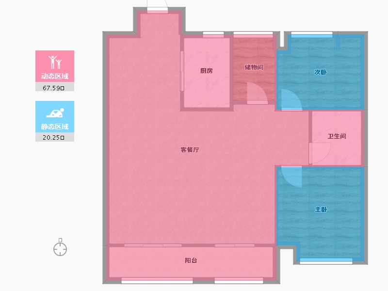 湖南省-长沙市-建发央著-80.00-户型库-动静分区