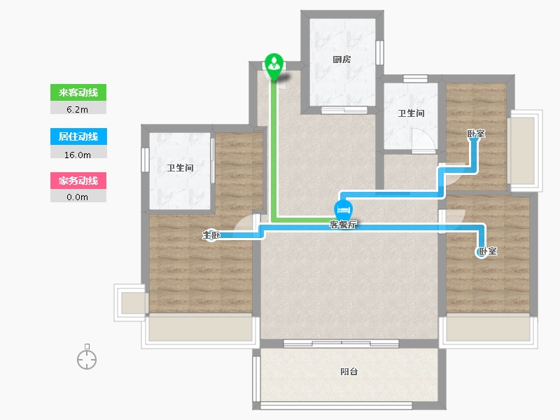 广东省-深圳市-半山臻境-89.00-户型库-动静线