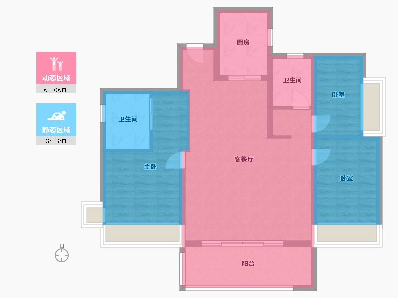 广东省-深圳市-半山臻境-89.00-户型库-动静分区