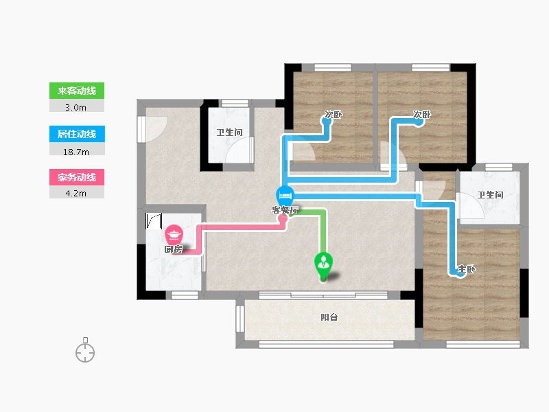 四川省-雅安市-金科领地悦江庭-98.00-户型库-动静线