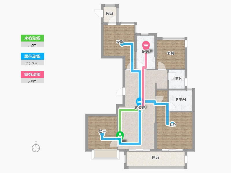 浙江省-宁波市-缇香郦城-100.00-户型库-动静线